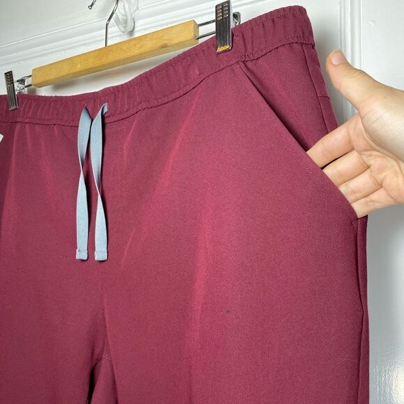 Figs | Men’s Tansen Jogger Scrub Pants Drawstring Waist Burgundy Sz XXL - Picture 7 of 16